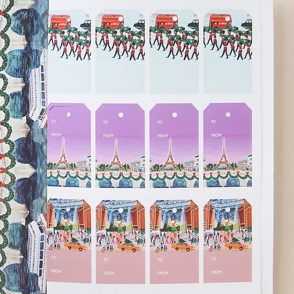 NWT Anthropologie Holiday in the City Christmas Wrapping Paper Book - Picture 4 of 4